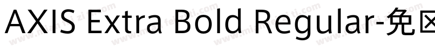 AXIS Extra Bold Regular字体转换